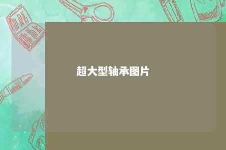 超大型轴承图片 